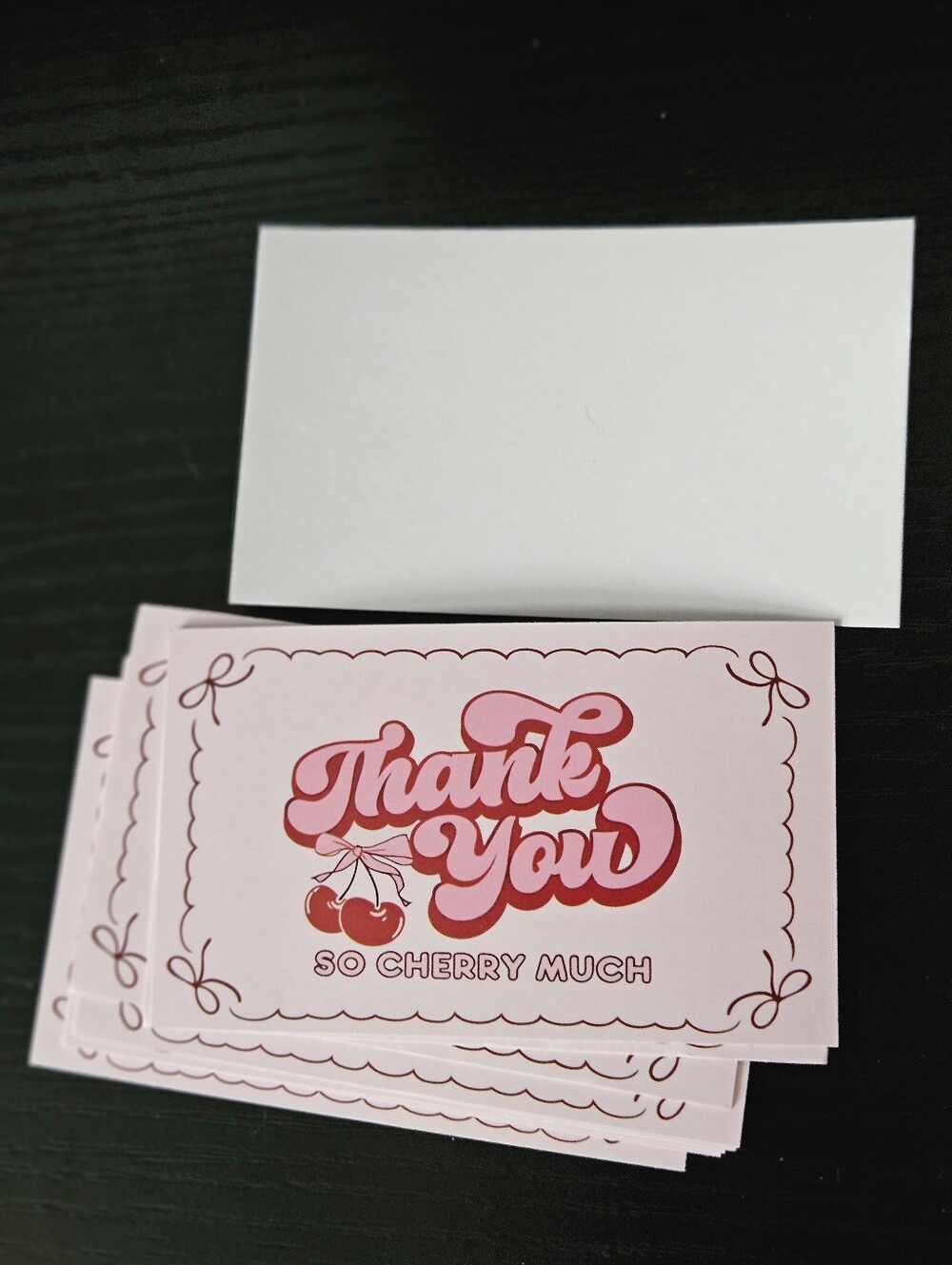 Thank You So Cherry Much Pink Thank You Cards